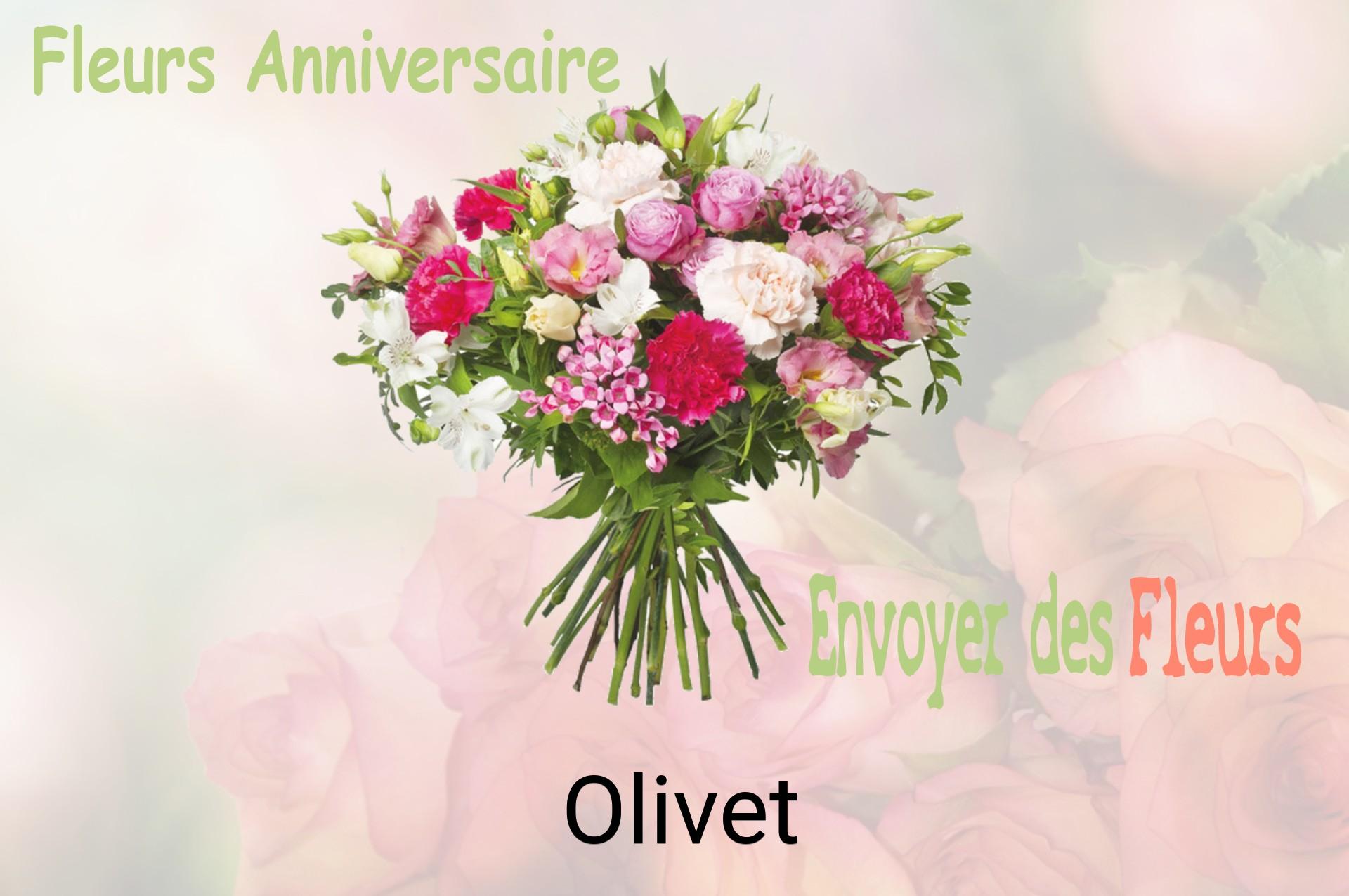 Bouquet de fleurs d’anniversaire livré à Olivet